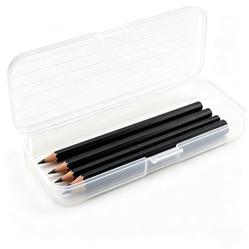 Clear hard plastic pencil - plastic,